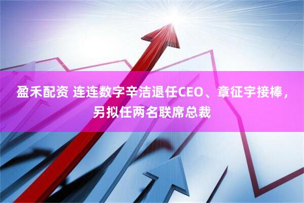盈禾配资 连连数字辛洁退任CEO、章征宇接棒,另拟任两名联席总裁